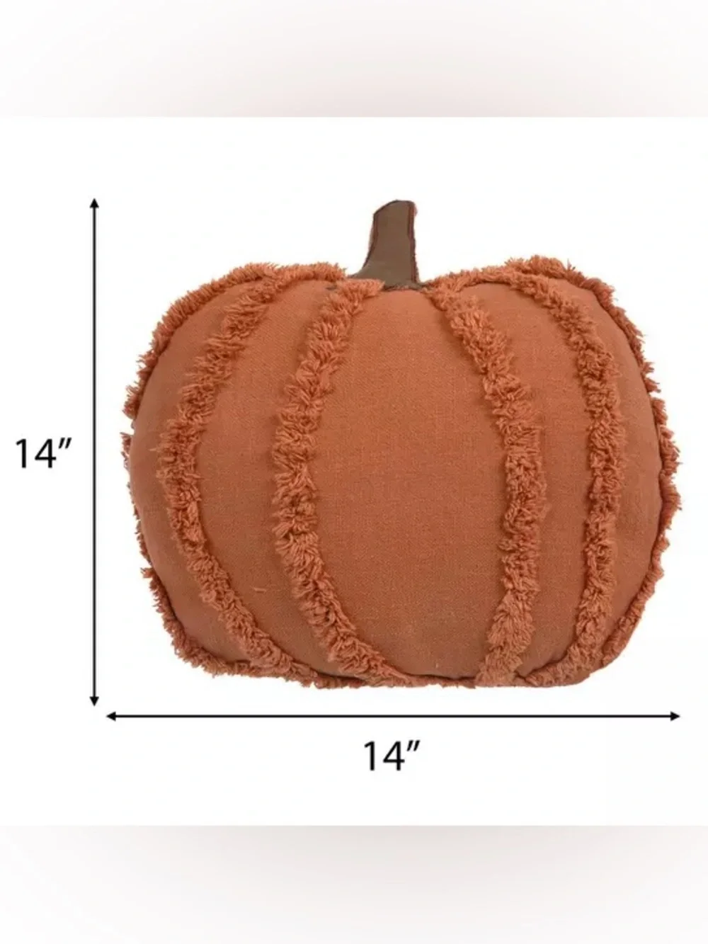 Tufted Pumpkin Pillow